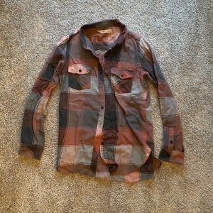 Volcom plaid flannel